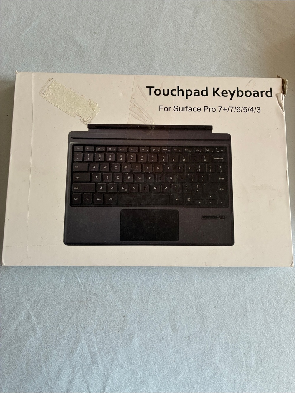 Touchpad Keyboard for Surface Pro 7+/7/6/5/4/3 Wireless Series - Black